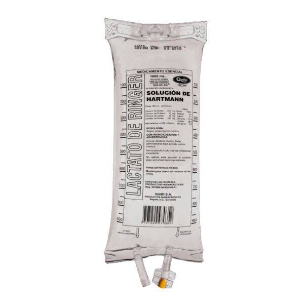 Solucion Lactato Ringer 1000ml Quibi Bol
