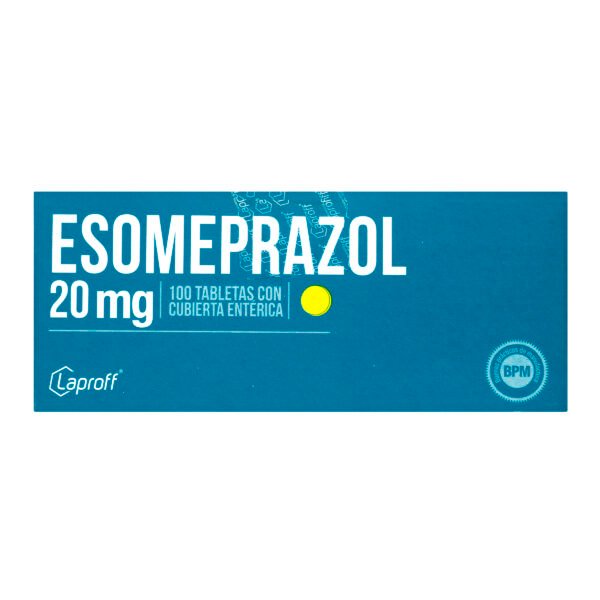Esomeprazol 20 Mg 100 Tbs