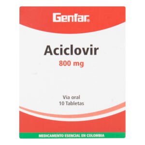 Aciclovir 800 Mg 10 Tabletas Gf