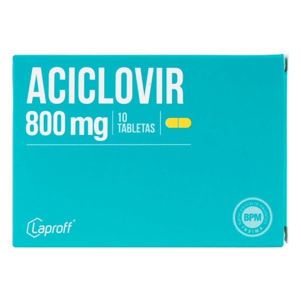 Aciclovir 800 Mg 10 Tabletas Lp