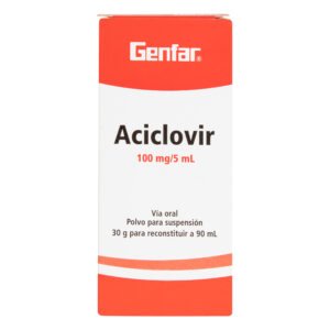 Aciclovir 100 Mg Suspension 90 Ml Gf