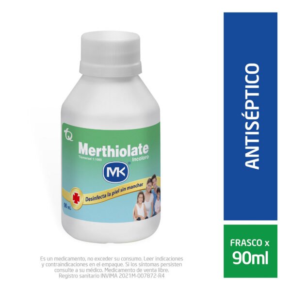 Merthiolate Incoloro Tecnoquimicas 90 Ml