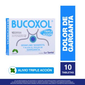Bucoxol Triple Accion Coolmint 10 Tbs