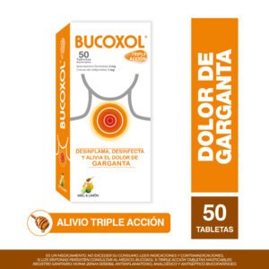 Bucoxol Triple Accion Miel Limon 50 Tbs