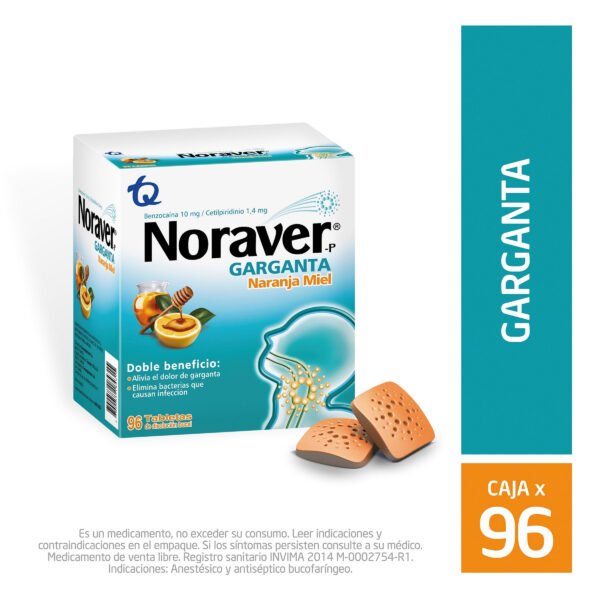 Noraver Naranja Miel 96 Pastillas