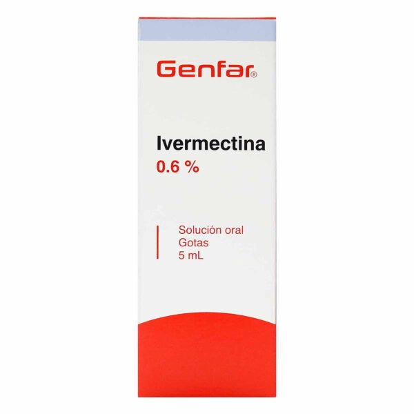 Ivermectina 0.6% Solucion Oral 5 Ml Gf