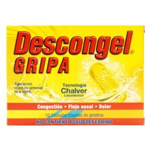 Descongel Gripa 10 Cap.Blanda Gelatin.