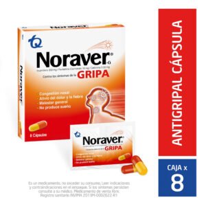 Noraver G Contra La Gripa 8 Capsulas