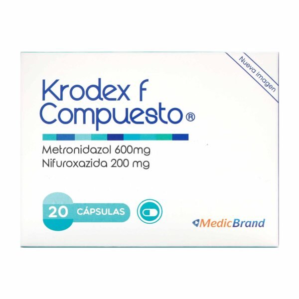 Krodex F Compuesto 600 Mg 20 Capsulas
