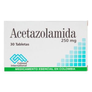 Acetazolamida 250 Mg 30 Tabletas Pc