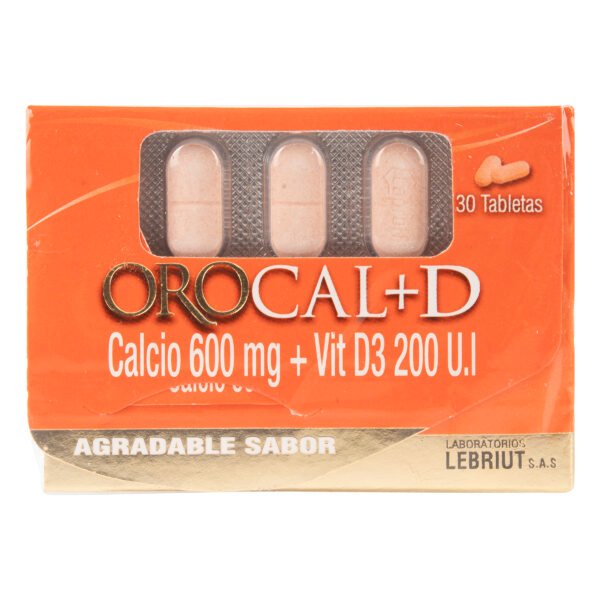 Orocal D 30 Tabletas Masticables Lp