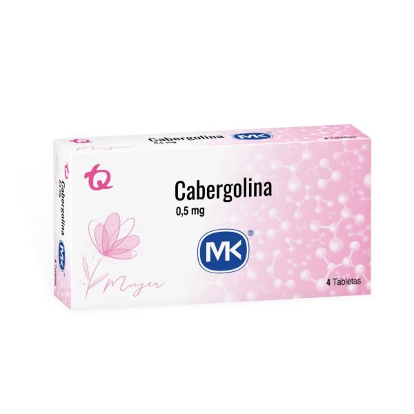Cabergolina 0.5 Mg 4 Tabletas Mk