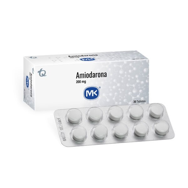 Amiodarona 200 Mg 30 Tabletas Mk