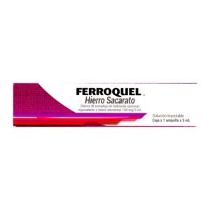 Ferroquel Hierro Sacarosa 1 Ampolla 5 Ml