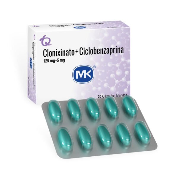 Clonixinato 125mg+Ciclobenz 5mg 20tbs
