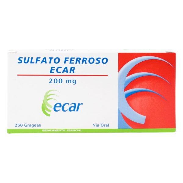 producto5280 Sulfato Ferroso 200 Mg 250 Grageas Ec