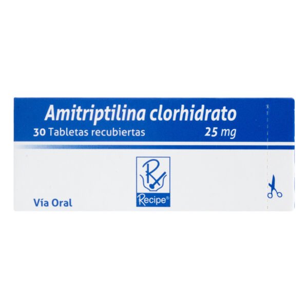 Amitriptilina 25 Mg 30 Tabletas Rc