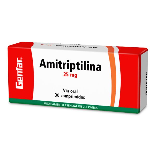 Amitriptilina 25 Mg 30 Tabletas Gf