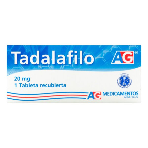 Tadalafilo 20 Mg 1 Tabletas Ag