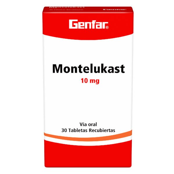 Montelukast 10 Mg 30 Tabletas Gf