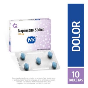 Naproxeno 275 Mg 10 Tabletas Mk