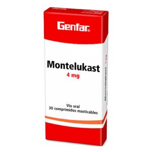 Montelukast 4 Mg 30tabletas Gf