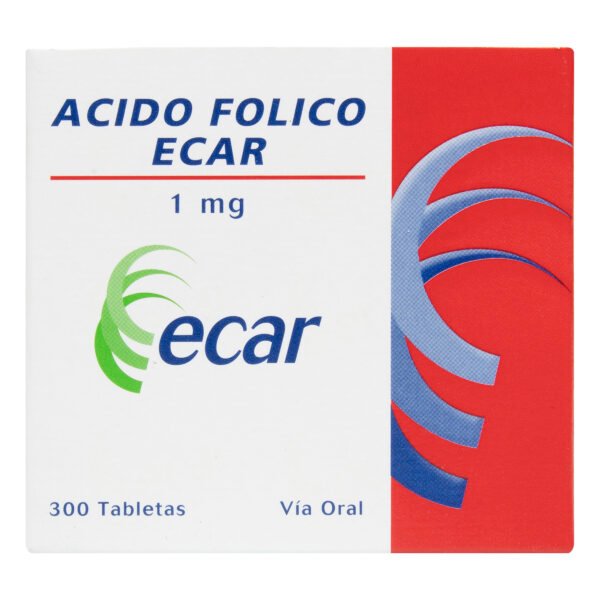 Acido Folico 1 Mg 300 Tabletas Ec