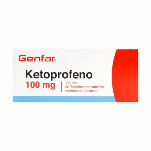 Ketoprofeno 100 Mg 30 Tabletas Gf