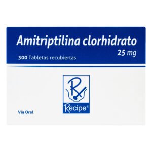Amitriptilina 25 Mg 300 Tabletas Rc