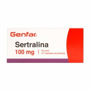 Sertralina 100 Mg 10 Tabletas Gf