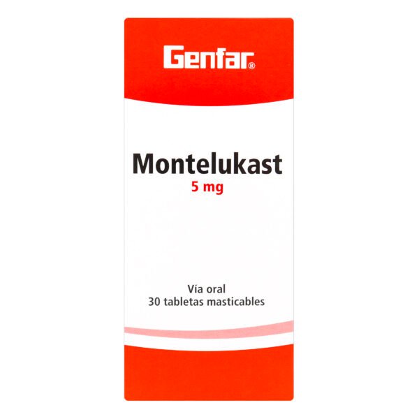 Montelukast 5 Mg 30 Tabletas Gf