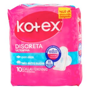 Toa.Kotex Discreta Tela 10 Und