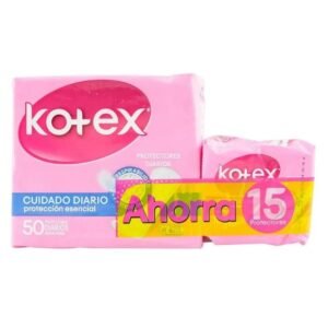 Prot.Kotex Diarios 50 Und Ahorra 15 Kiss
