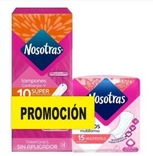 Tampon Nosotras Dig.Sup.10+Prot.M.15 Und