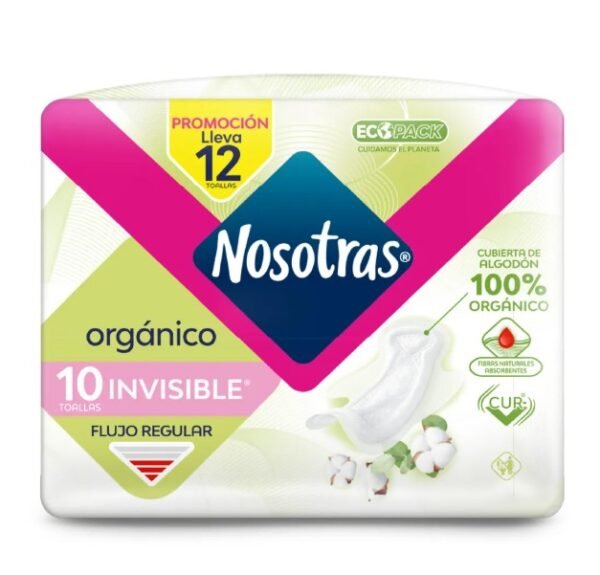Toa.Nosotras Invisible Organica 10+2 Und