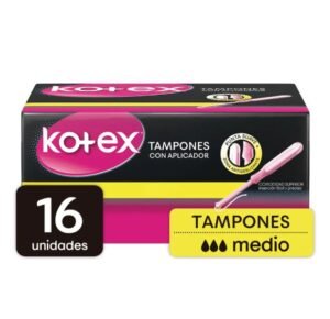 Tampon Kotex Medio Con Aplicador 16 Unds