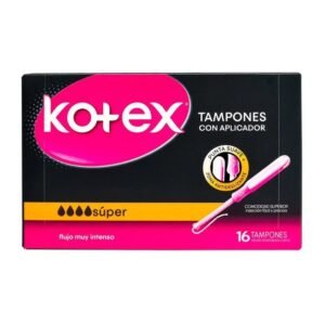 Tampon Kotex Super Con Aplicador 16 Unds