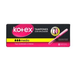 Tampon Kotex Medio Con Aplicador 8 Und