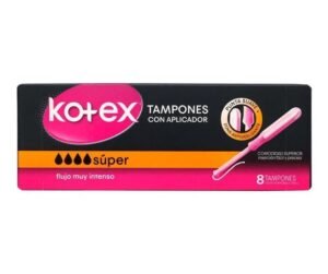Tampon Kotex Super Con Aplicador 8 Und