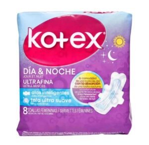 Toa. Kotex Dia Noche Ultrafina 8 Und