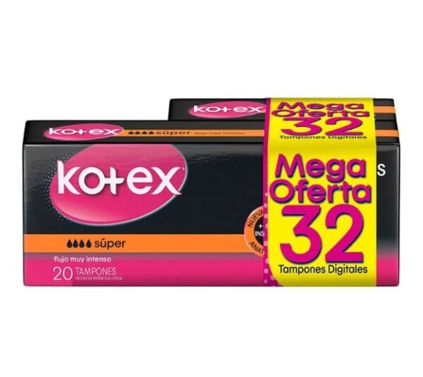 Tam.Kotex Ev.Digital Super 20 Und+12 M.O