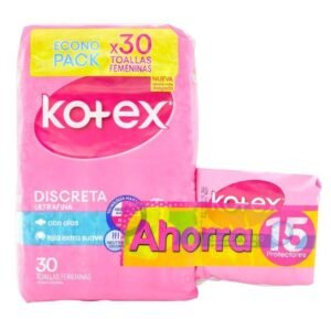 Toa Kotex Uf Tela 30und+15 Pro Aho 15