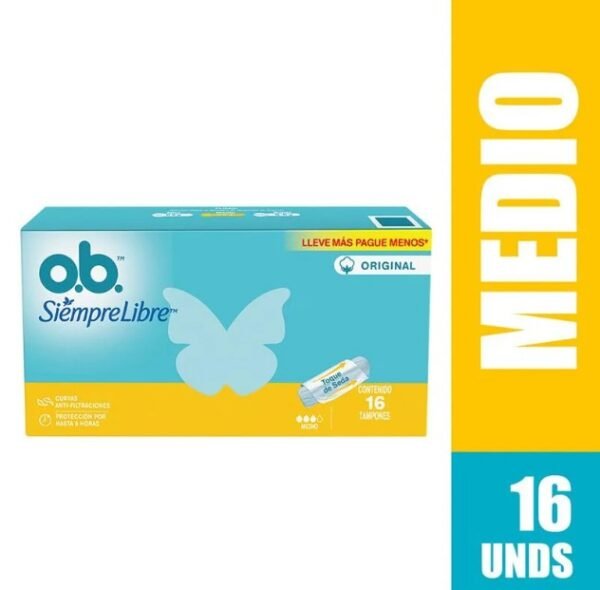 Tampon Ob Siempre Libre Ori Medio 16 Und