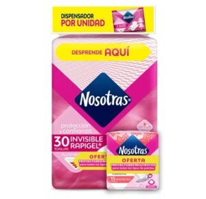Toa.Nos.Invisible Rapigel 30 Und + 15pro