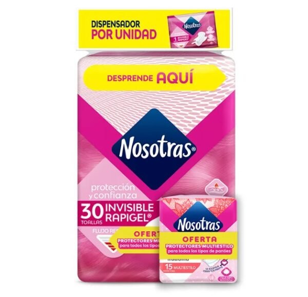 Toa.Nos.Invisible Rapigel 30 Und + 15pro