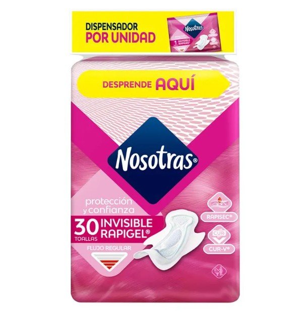 Toa.Nosotras Invisib.Rapigel Disp.30 Und