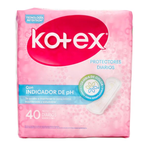 Prot.Diarios Kotex Indicador Ph 40 Unds