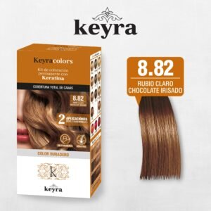 Tinte Keyra Kit 8.82 Rubio Claro Chocol.