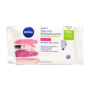 Toa.Desmaq.Nivea Visage P/Secas Sensib.