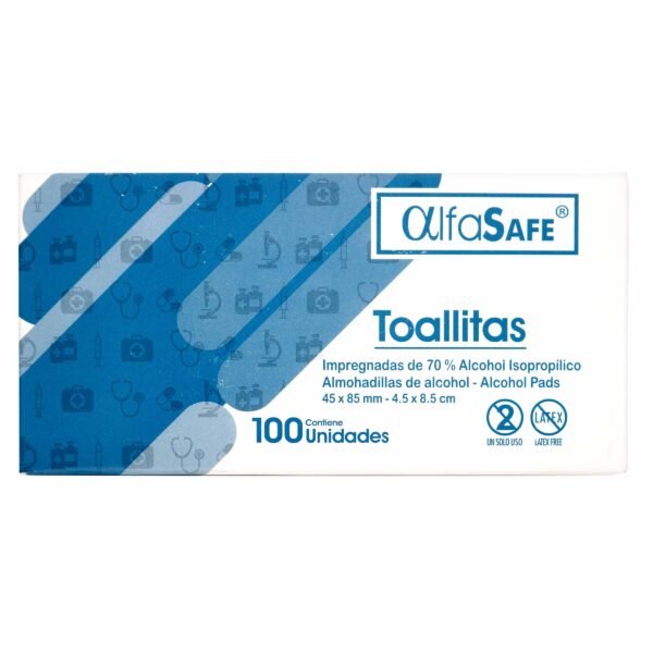 Toa.Alcohol Isopropilico Alfasafe 100un